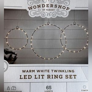 Target Set 3 Modern Lit Rings Lights Christmas and all Winter ✨💫
